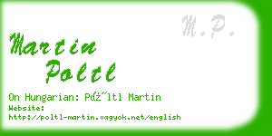 martin poltl business card